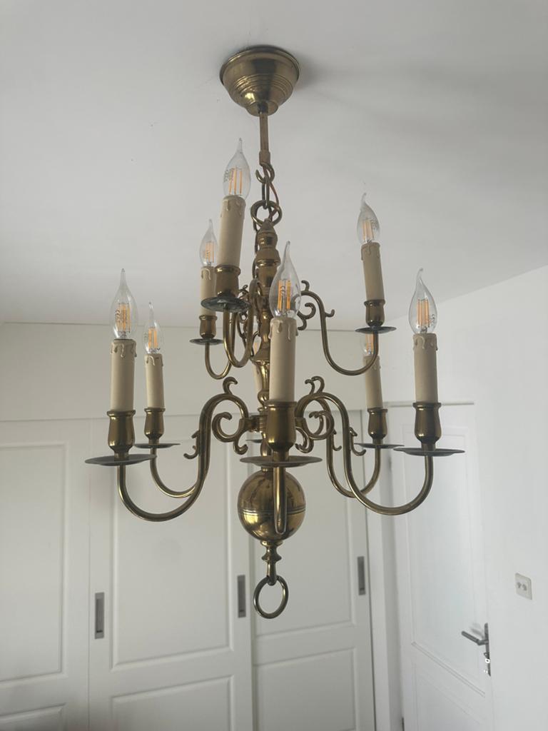 Kroonluchter lamp, antieke lamp ., Huis en Inrichting, Lampen | Kroonluchters, Ophalen of Verzenden, Zo goed als nieuw