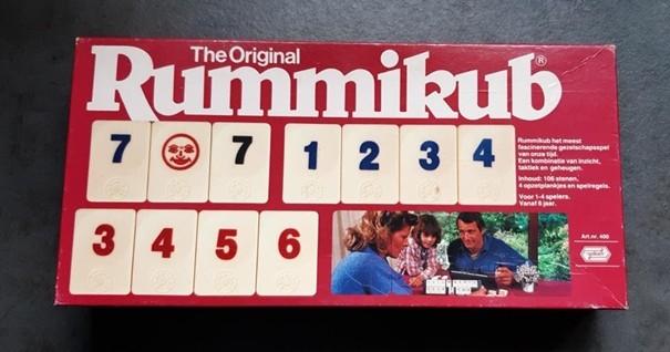 Rummikub The Original, grote stenen, met originele zandloper, Een of twee spelers, Ophalen of Verzenden, Zo goed als nieuw, Goliath