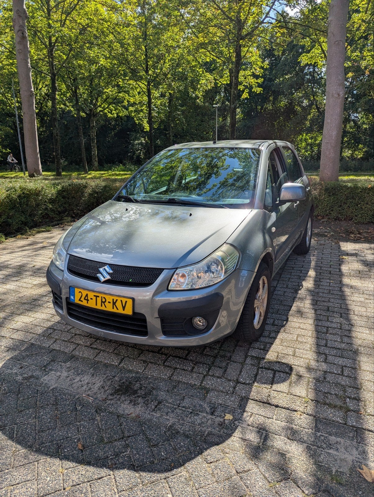 Suzuki SX4 1.6 AUT 2007 Grijs, Auto's, Suzuki, 4 cilinders, 49 €/maand, Origineel Nederlands, 1200 kg