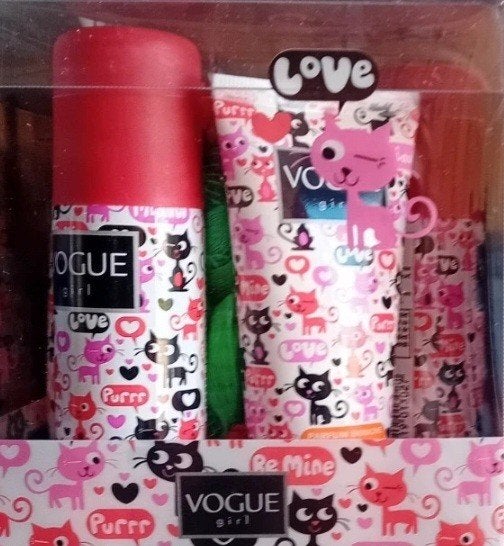 Vogue Girl Miniset Geschenkset met Spons - Nieuw, Ophalen of Verzenden, Nieuw, Bad & Douche