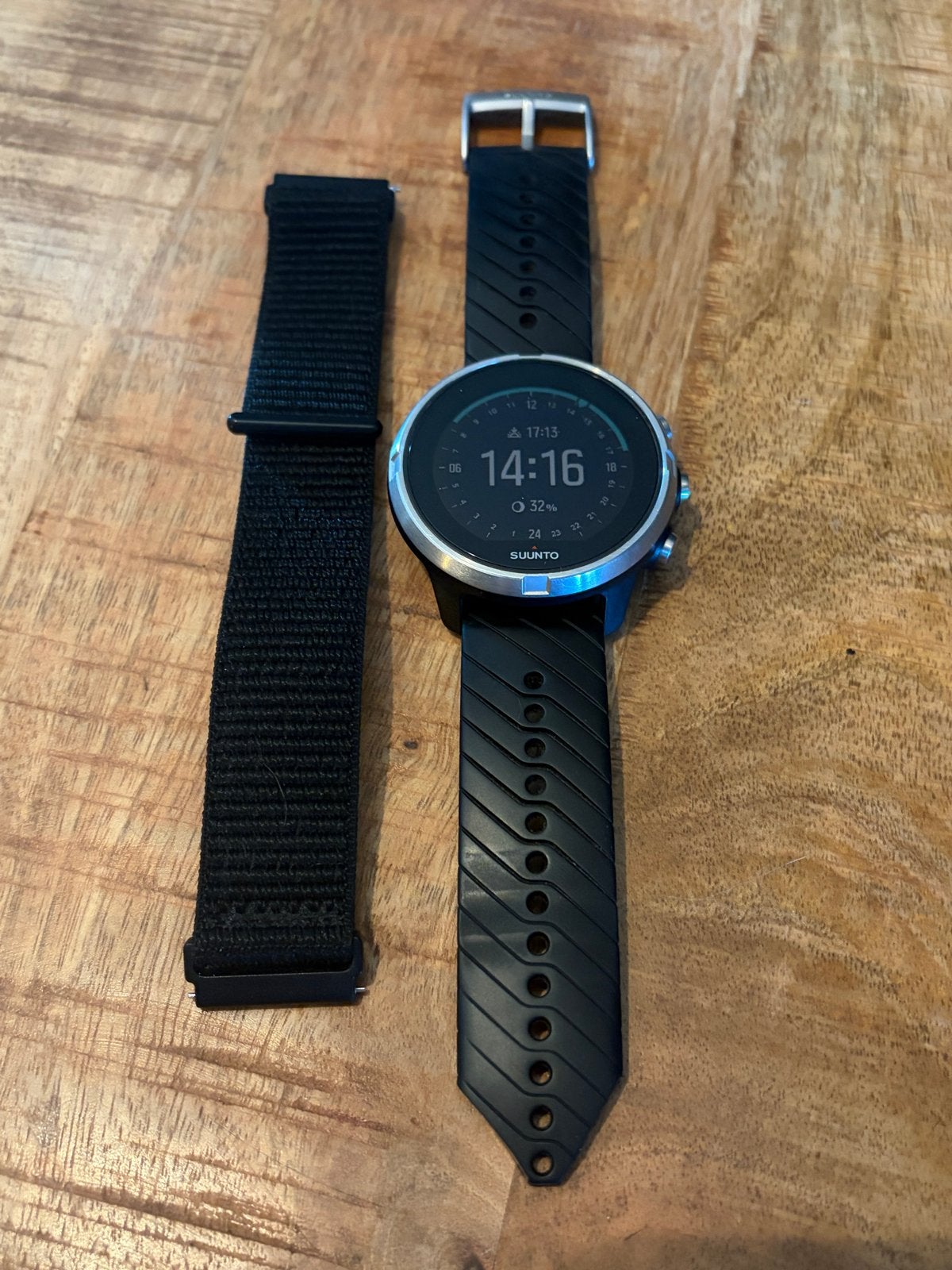 Suunto 9 GPS horloge, Gebruikt, Stappen, Zwart, Ophalen of Verzenden