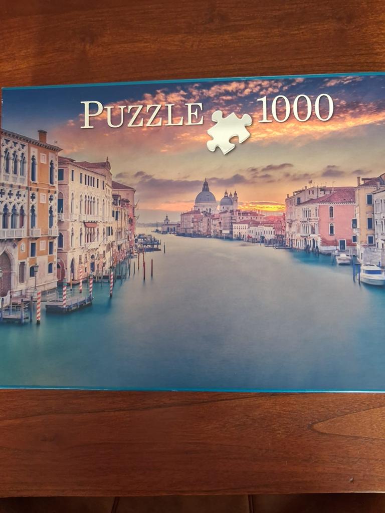 Legpuzzel Venetië Zonsondergang 1000 stukjes, Hobby en Vrije tijd, Ophalen of Verzenden, 500 t/m 1500 stukjes, Zo goed als nieuw