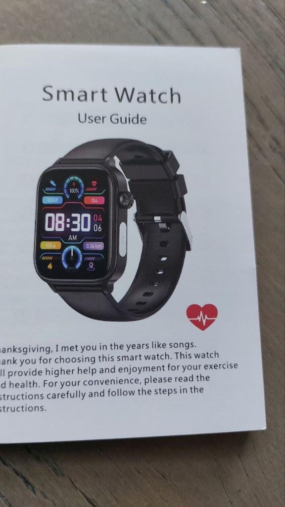 smartwatch met SOS functies, Sieraden, Tassen en Uiterlijk, Smartwatches, Onbekend, Zwart, Nieuw, Ophalen of Verzenden