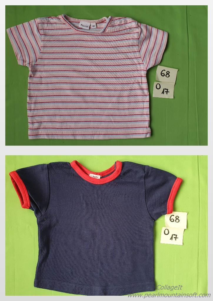 2 stuk shirt maat 68, Kinderen en Baby's, Babykleding | Maat 68, Meisje, Ophalen of Verzenden, Zo goed als nieuw, Prenatal