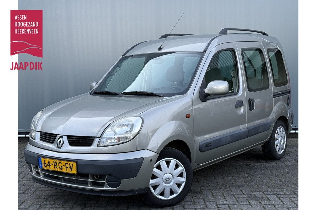 Renault Kangoo BJR 2005 1.6-16V 96 PK Privilège TREKHAAK |, Auto's, Stof, Gebruikt, 4 cilinders, Elektrische ramen