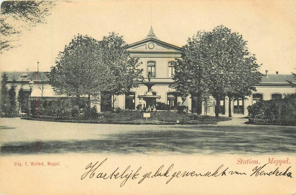 388-289-009 Meppel Station, Verzenden, Voor 1920, Drenthe