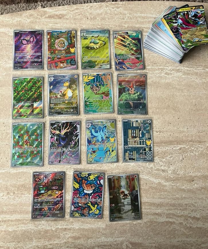 Pokémon kaartjes Engelse en Japanse hits mooie set, maar €70, Ophalen of Verzenden, Zo goed als nieuw, Meerdere kaarten