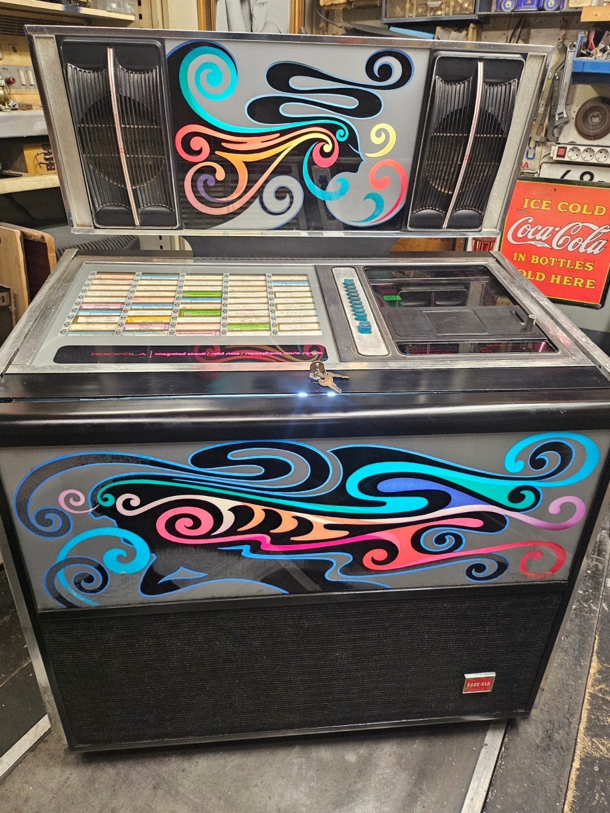 Rock Ola 469 Jukebox - Goed spelend, Verzamelen, Ophalen of Verzenden, Gebruikt, 1970 tot heden, Rock Ola