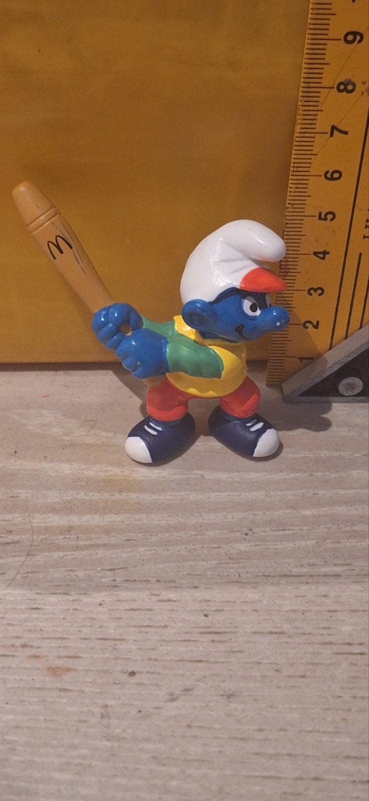 Smurf poppetje honkbal uit 1997 (28.5), Verzamelen, Verschillende Smurfen, ., Ophalen of Verzenden, Zo goed als nieuw