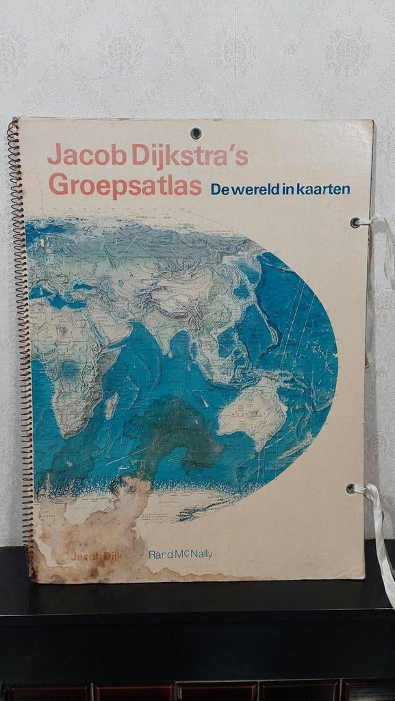 Jacob Dijkstra's Groepsatlas De wereld in kaarten, Boeken, Ophalen of Verzenden, 1800 tot 2000, Landkaart