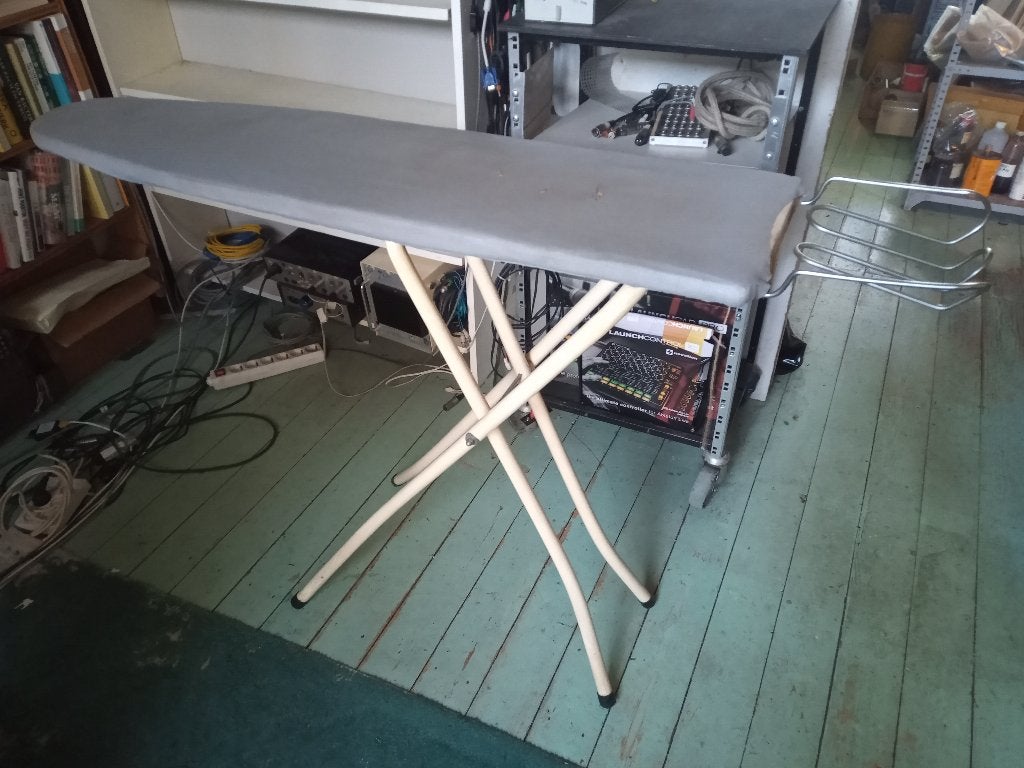 Strijkplank 50-er jaren en Tefal stoomstrijkijzer, Verzamelen, Ophalen, Huis en Inrichting