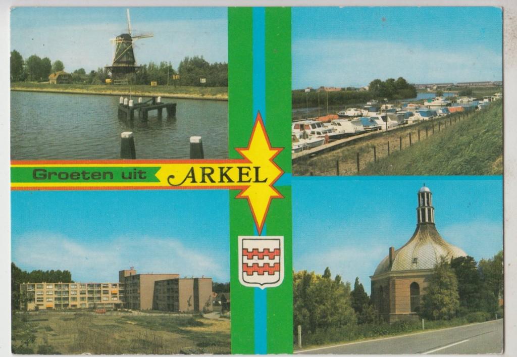 Arkel 4 luik Gelopen 1978 Zegel 40 ct, Verzenden, 1960 tot 1980, Gelopen, Zuid-Holland