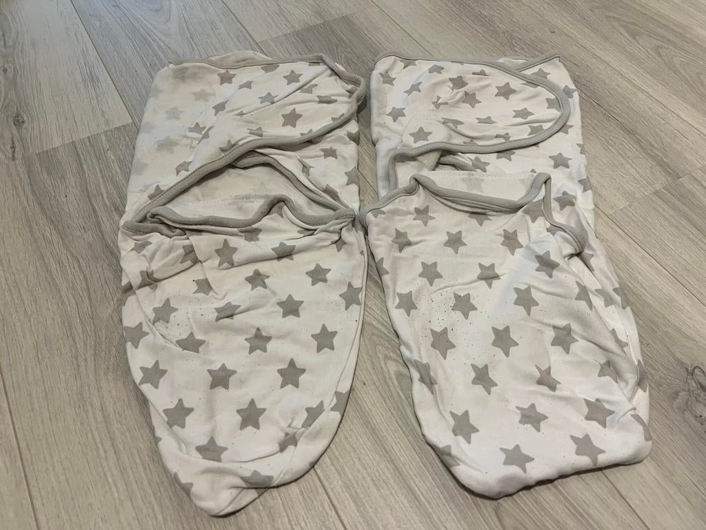Inbaker doeken - 2 stuks - swaddle me - 4-6 maanden, Verzenden, Zo goed als nieuw, Minder dan 70 cm, Bakerzak of Bakerdoek
