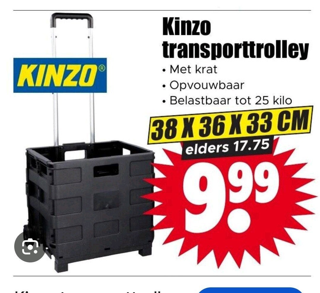 boodschappenkar vouwkrat, Ophalen