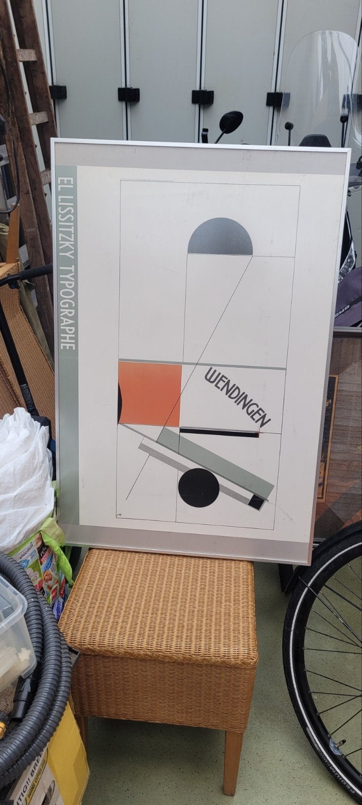 El Lissitzky - Poster Wendingen in lijst, Met lijst, Ophalen of Verzenden, A1 t/m A3, Overige onderwerpen