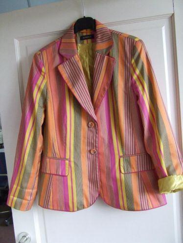Apanage zgan gestreept colbert maat 40, Kleding | Dames, Jasjes, Kostuums en Pakken, Maat 38/40 (M), Overige kleuren, Ophalen of Verzenden