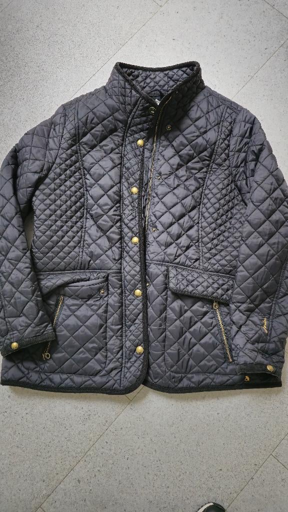 Zwarte winterjas van Joules maat 46, Ophalen of Verzenden, Zo goed als nieuw, Maat 46/48 (XL) of groter, Zwart