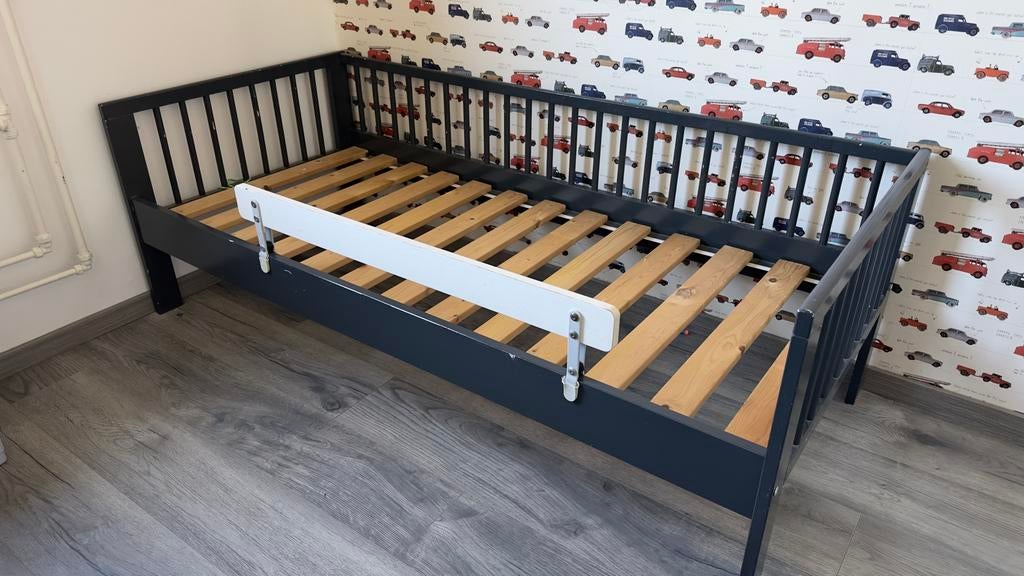 Kinderbed 70 x 160 cm met lattenbodem, Ophalen, Gebruikt, 70 tot 85 cm, Lattenbodem
