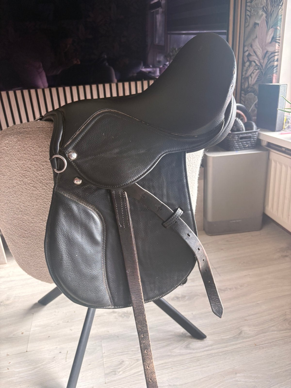 12 inch pony zadel inc beugels, Ophalen of Verzenden, Zo goed als nieuw