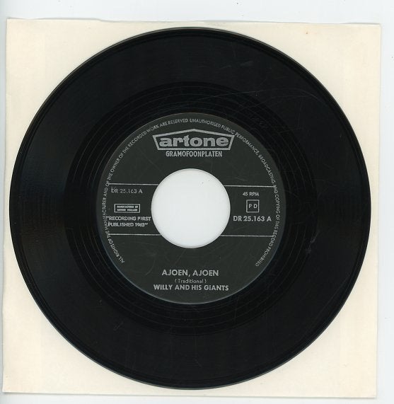 Single van Willy and his Giants - Nederpop uit 1963, Gebruikt, Verzenden, 7 inch, Pop