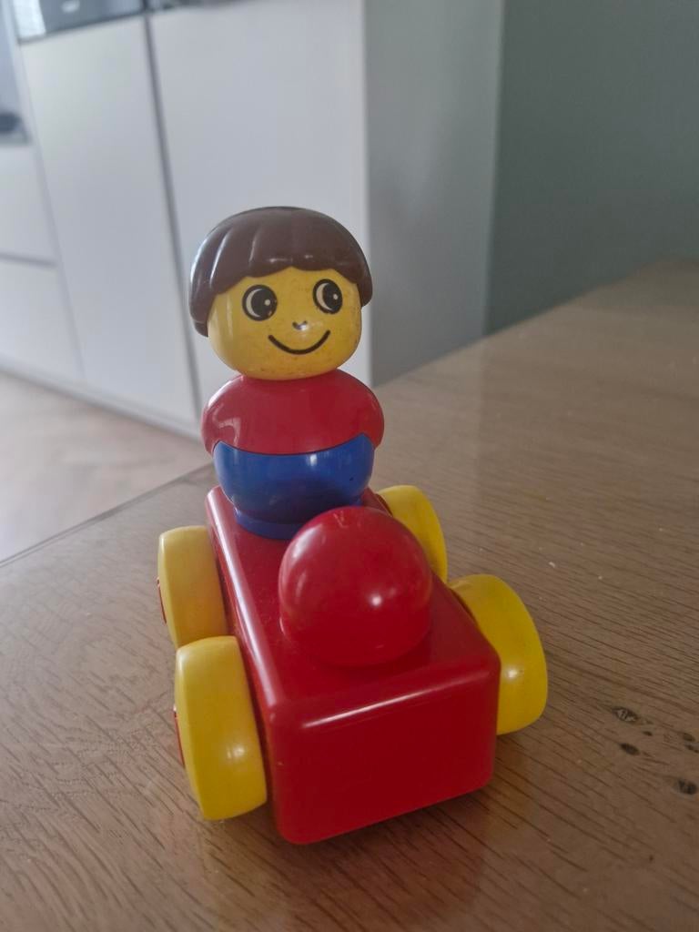 Vintage Duplo poppetje met karretje, Ophalen of Verzenden, Gebruikt, Jongen of Meisje
