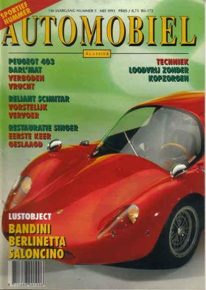 Automobiel 5 1993 : Reliant Scimitar - Peugeot 403 - Singer, Ophalen of Verzenden, Gelezen, Algemeen