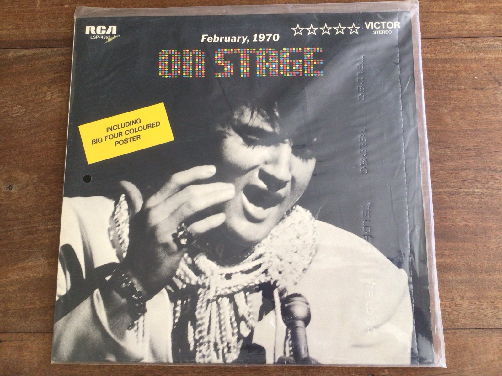 Elvis Presley - On Stage LP (1970) met poster, LP, Originele persing, Zo goed als nieuw, 12 inch