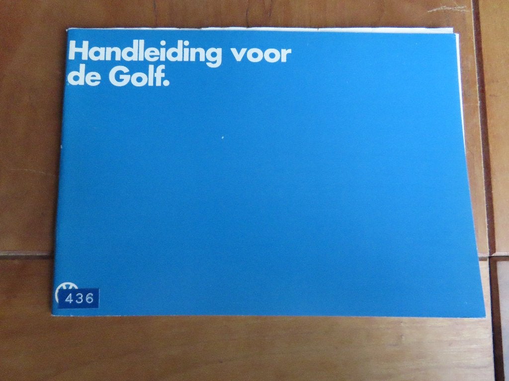 Instructieboek VW Golf, VW Golf Cabrio, Golf Formel El 1981, Ophalen of Verzenden