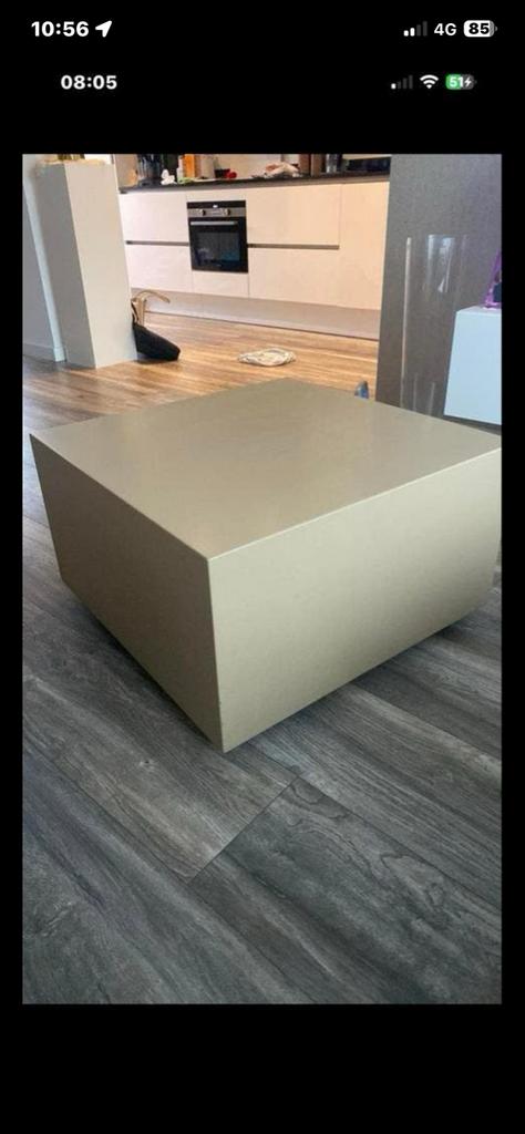 Salontafel, Huis en Inrichting, Tafels | Salontafels, Ophalen, Gebruikt, Vierkant, 50 tot 100 cm