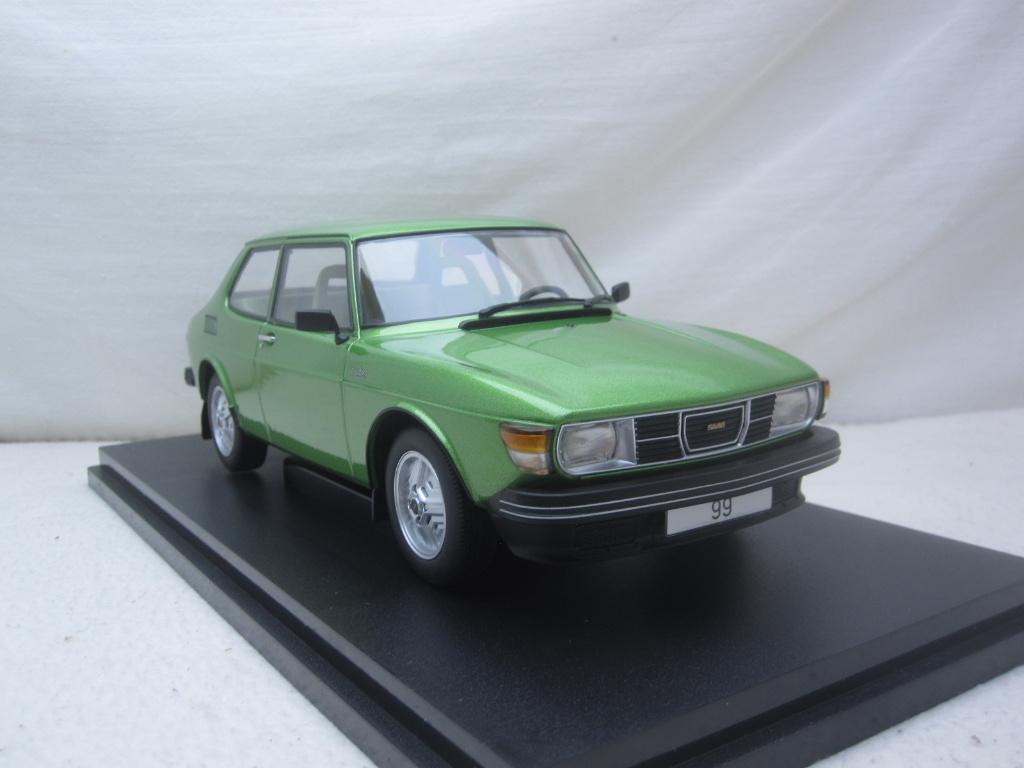 SAAB 99 Turbo 1977 Groen metallic 1:18 MCG, Ophalen of Verzenden, Nieuw, Auto, Overige merken
