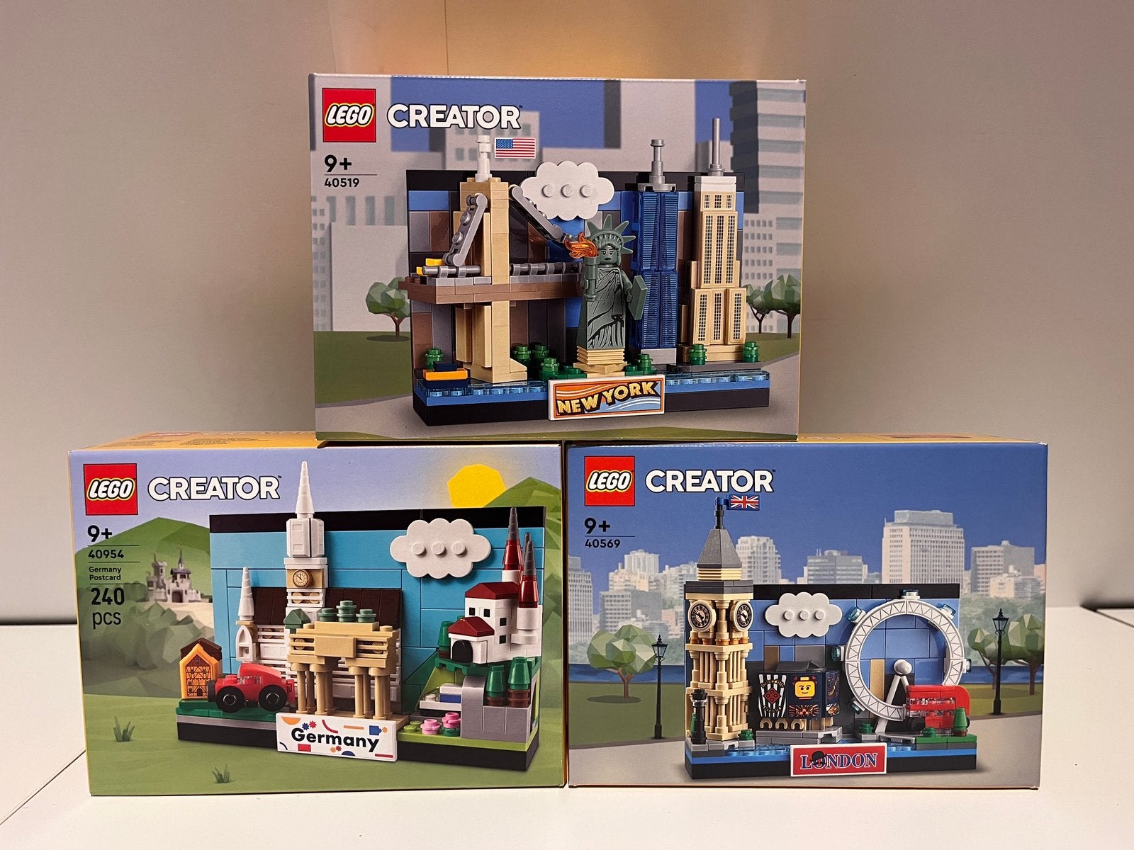 Lego creator ansichtkaarten - drie sets, Ophalen of Verzenden, Zo goed als nieuw