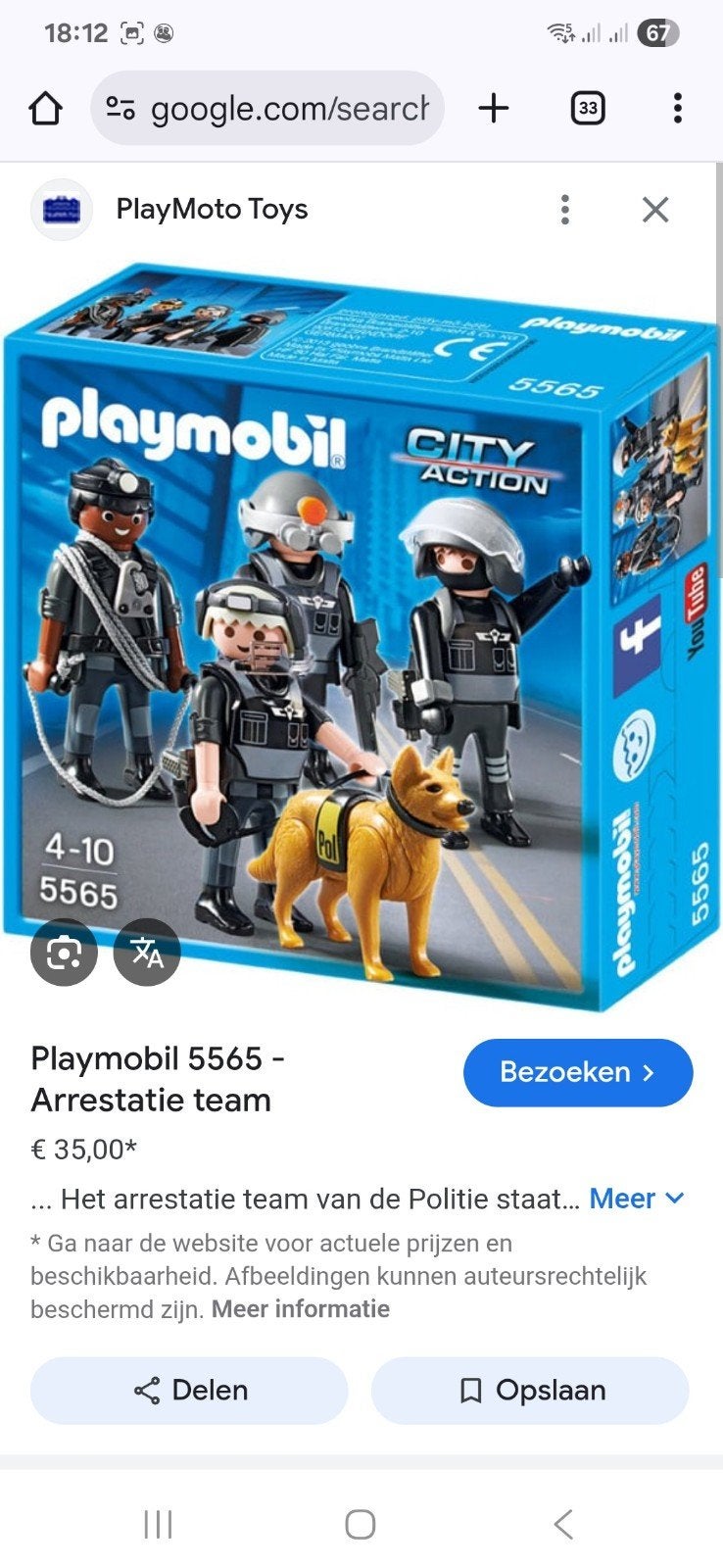 Playmobil Honden Arrestatieteam 5565 - Compleet, Ophalen of Verzenden