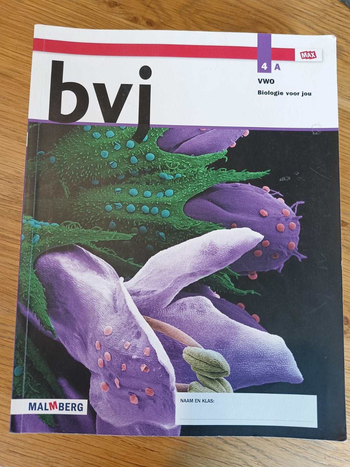 Biologie voor jou VWO 4A, 4B, 5A, 5B (Malmberg), Boeken, VWO, Malmberg, Biologie, Nieuw
