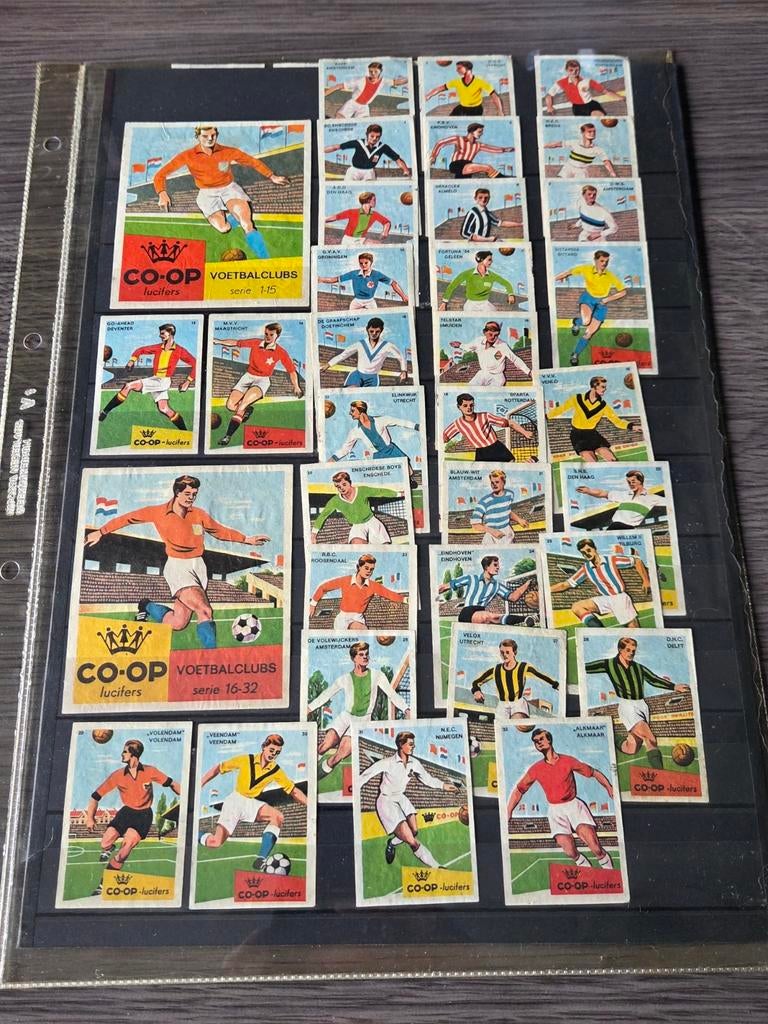 Co-op lucifers Voetbalclubs complete serie, Ophalen of Verzenden, Poster, Plaatje of Sticker