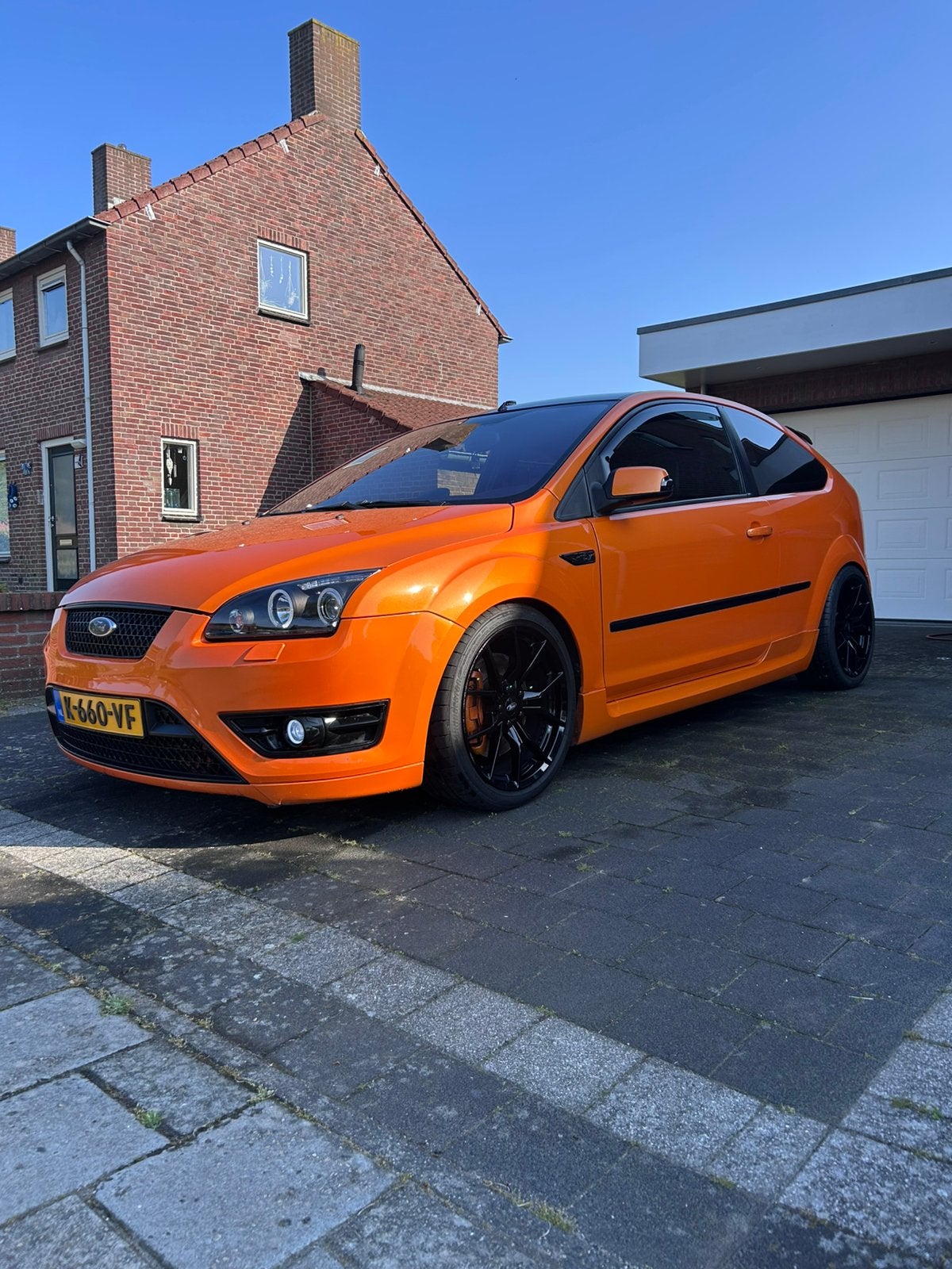 Ford Focus MK2 ST 2.5  385Pk Dreamscience tune!, Bi-Xenon koplampen, Zwart, Overige kleuren, 4 stoelen