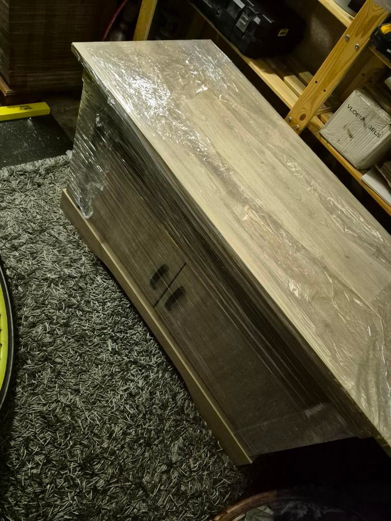 TV-meubel/dressoir, licht hout, nog in folie, Ophalen, 100 tot 150 cm, Nieuw, Minder dan 100 cm