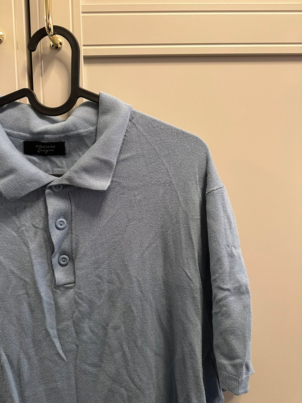 Heren polo sweatshirt shirt knit knitwear M, Ophalen of Verzenden, Nieuw, Maat 48/50 (M), Blauw