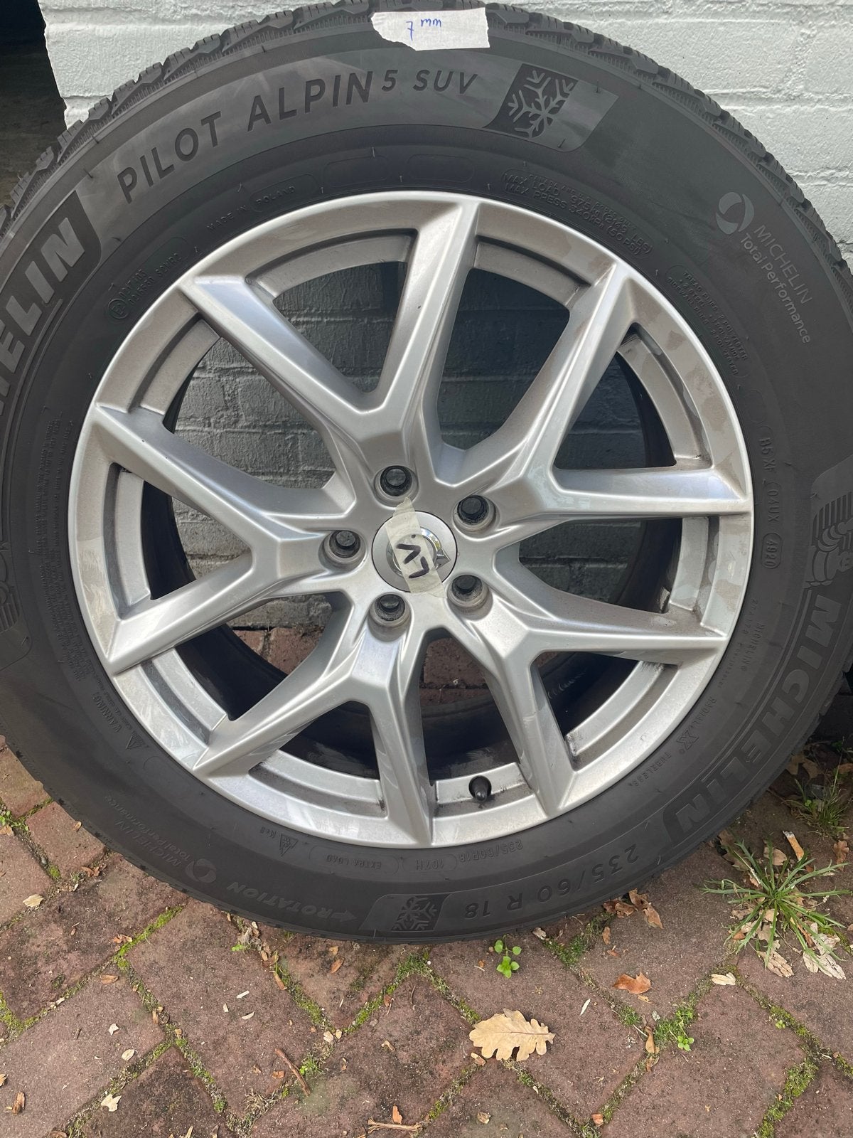 Winterbanden + velgen Volvo XC60, Ophalen, 18 inch, Gebruikt, Banden en Velgen