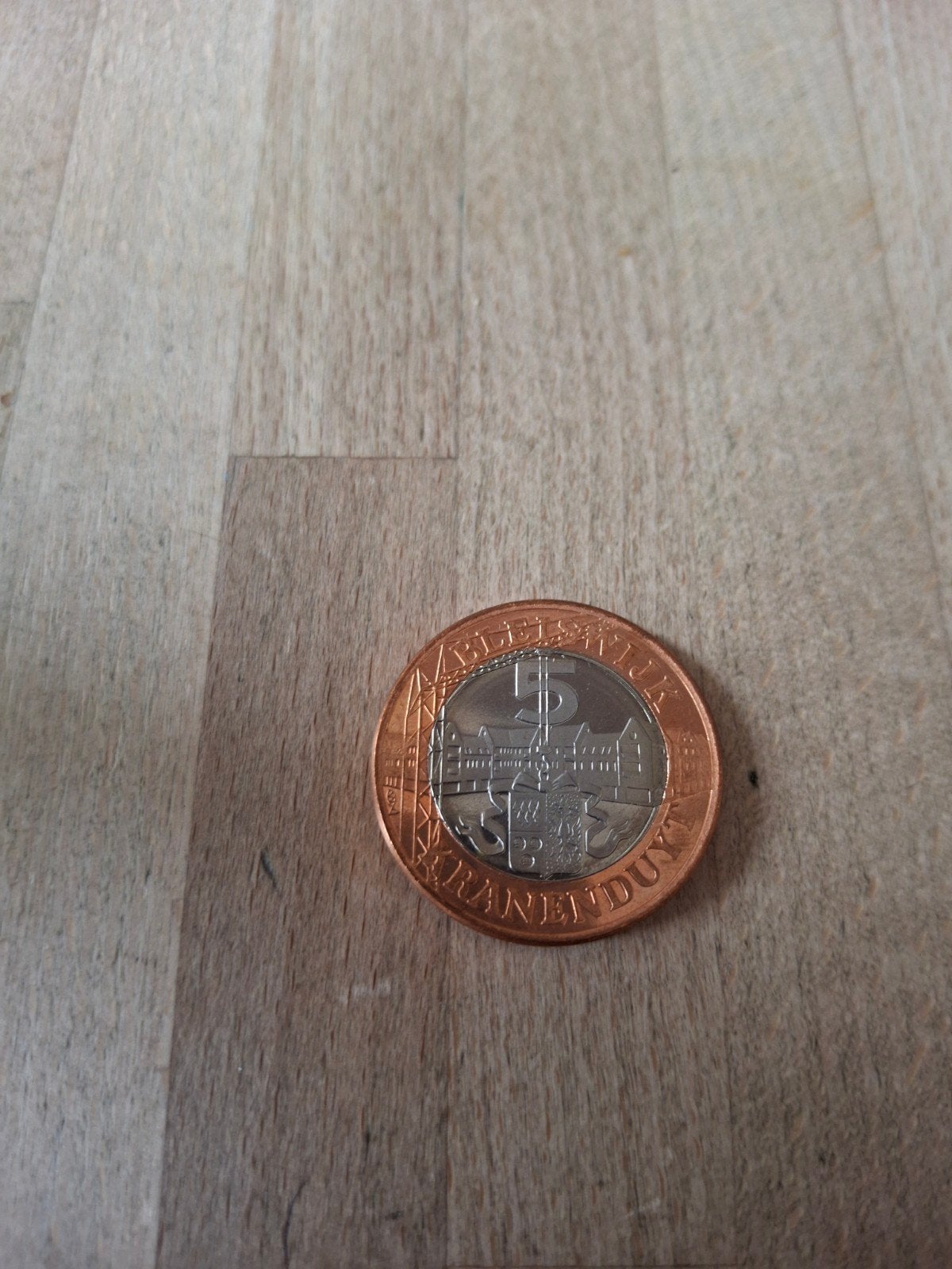 munt Bleiswijk winkelcentrum kranenburg 5 kranenduyt, Ophalen of Verzenden, Vóór koninkrijk, Losse munt