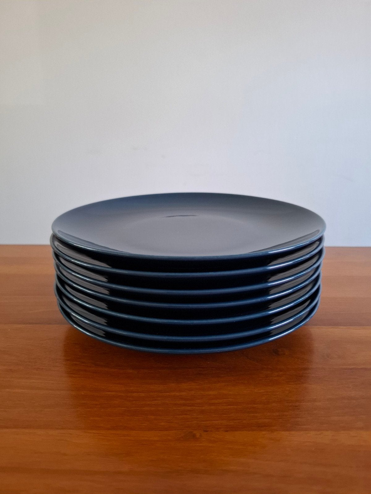 IKEA Donkerblauwe borden set - 7 stuks, Ophalen, Gebruikt, IKEA, Bord(en)
