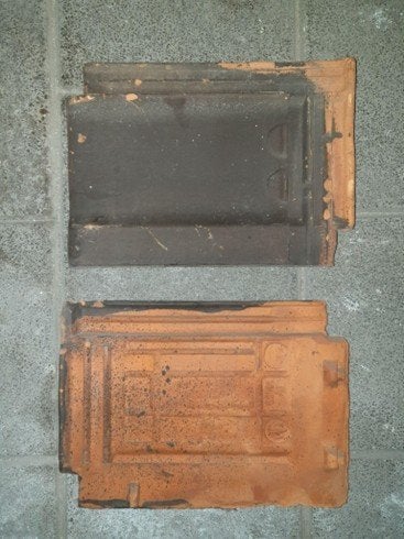 250 Tuile du Nord dakpannen – bruin engobe, Doe-het-zelf en Verbouw, Dakpannen en Dakbedekking, Ophalen, Overige materialen, 10 tot 15 m²