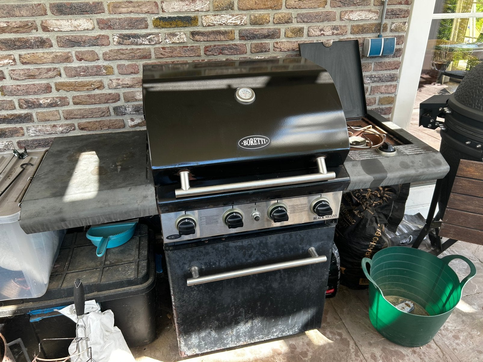 Borreti buitenkeuken, Ophalen, Gebruikt