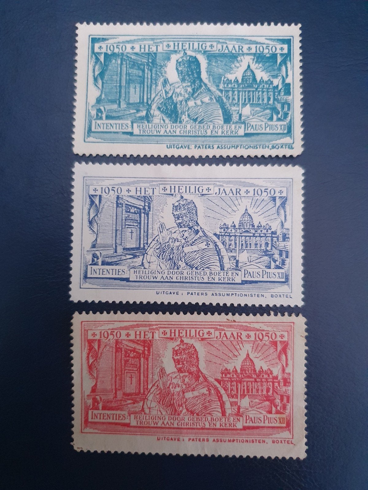 3 zegels "Het Heilige Jaar 1950", Postzegels en Munten, Ophalen of Verzenden