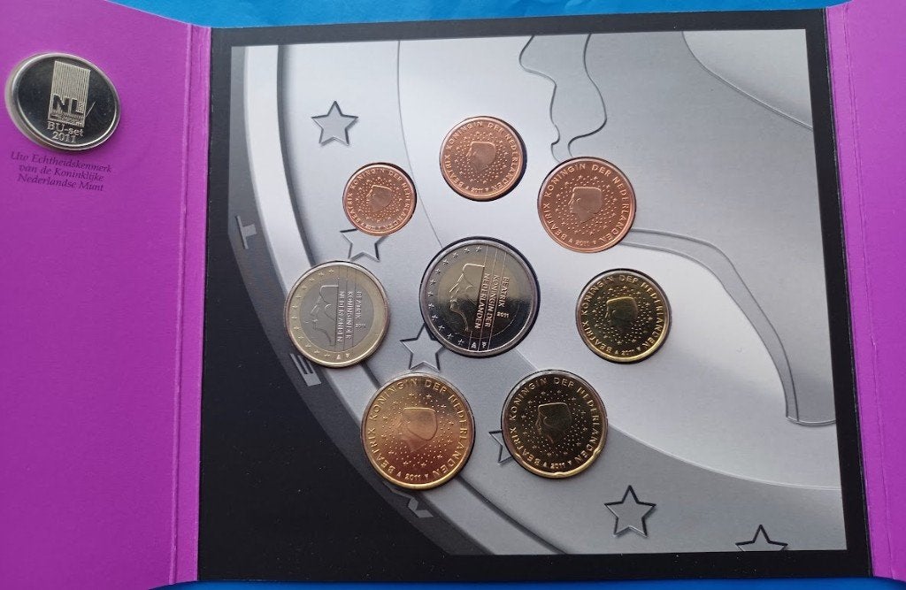 Nationale jaarset Nederland 2011 BU, Verzenden, Koningin Beatrix, Euro's, Setje