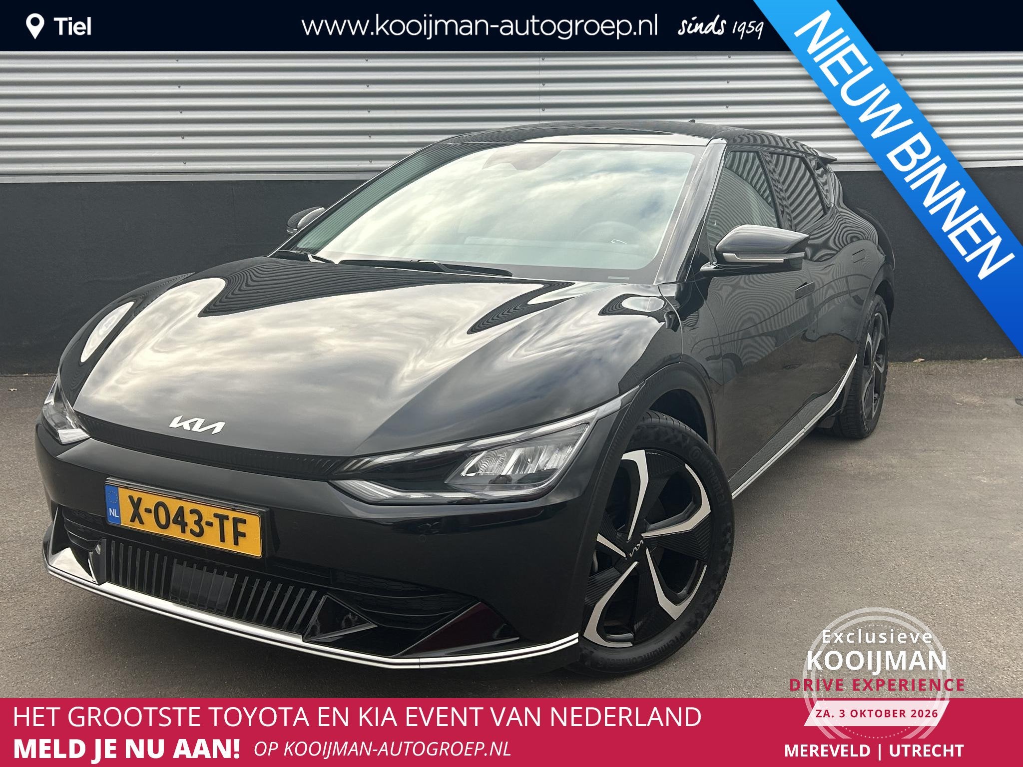Kia EV6 Plus Advanced 77.4 kWh Trekhaak, Schuif/kanteldak, L, Auto's, Automaat, Achterwielaandrijving, Gebruikt, 504 km