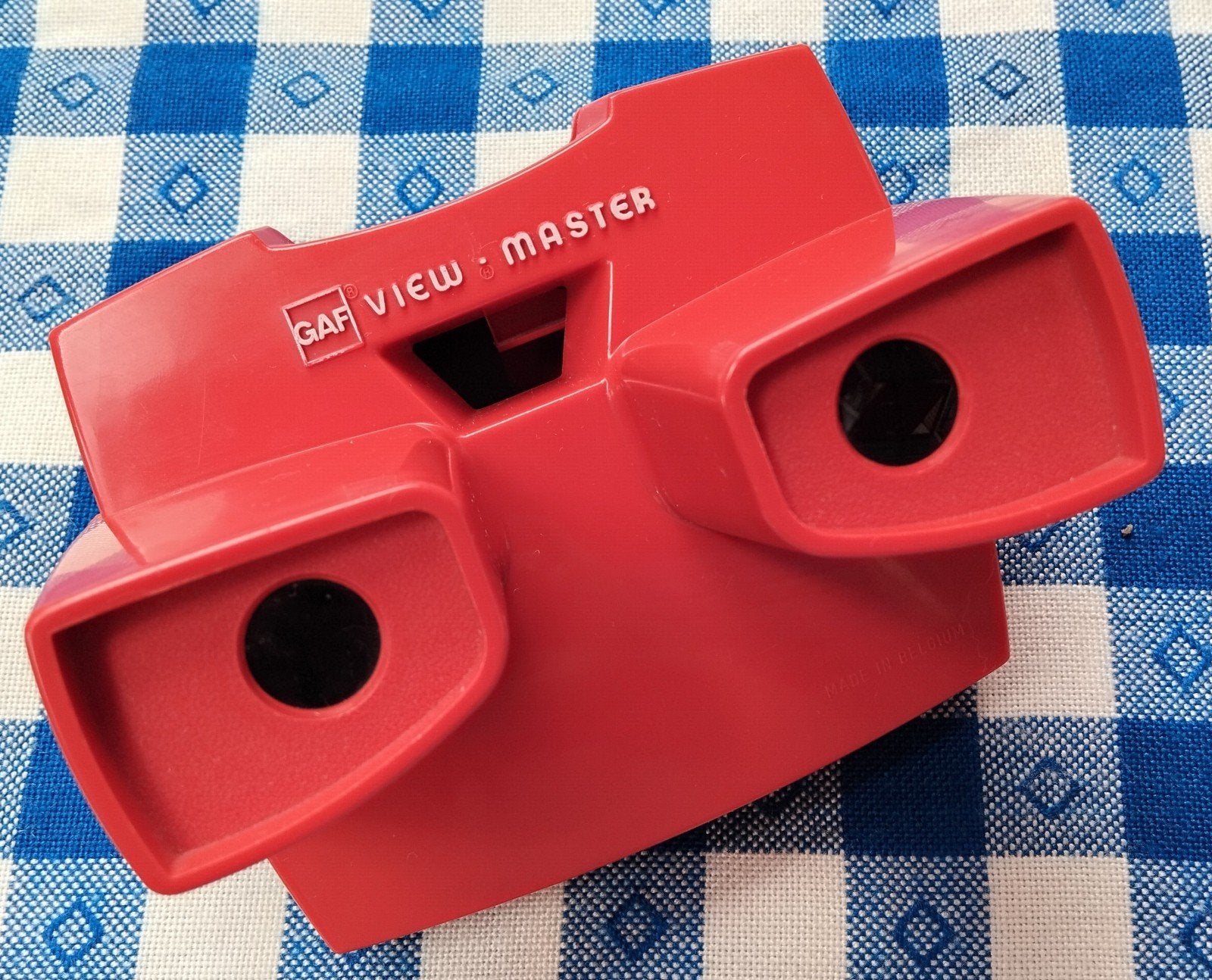 Vintage GAF View-Master Rood - 1972 - 1977 -, Ophalen of Verzenden, Gebruikt