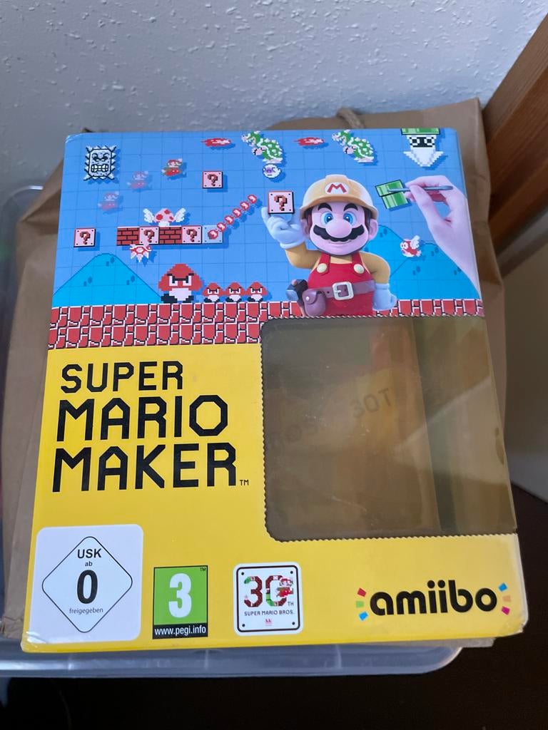 Super Mario Maker Wii U doos (leeg), Spelcomputers en Games, Ophalen of Verzenden, Gebruikt, Zonder controller