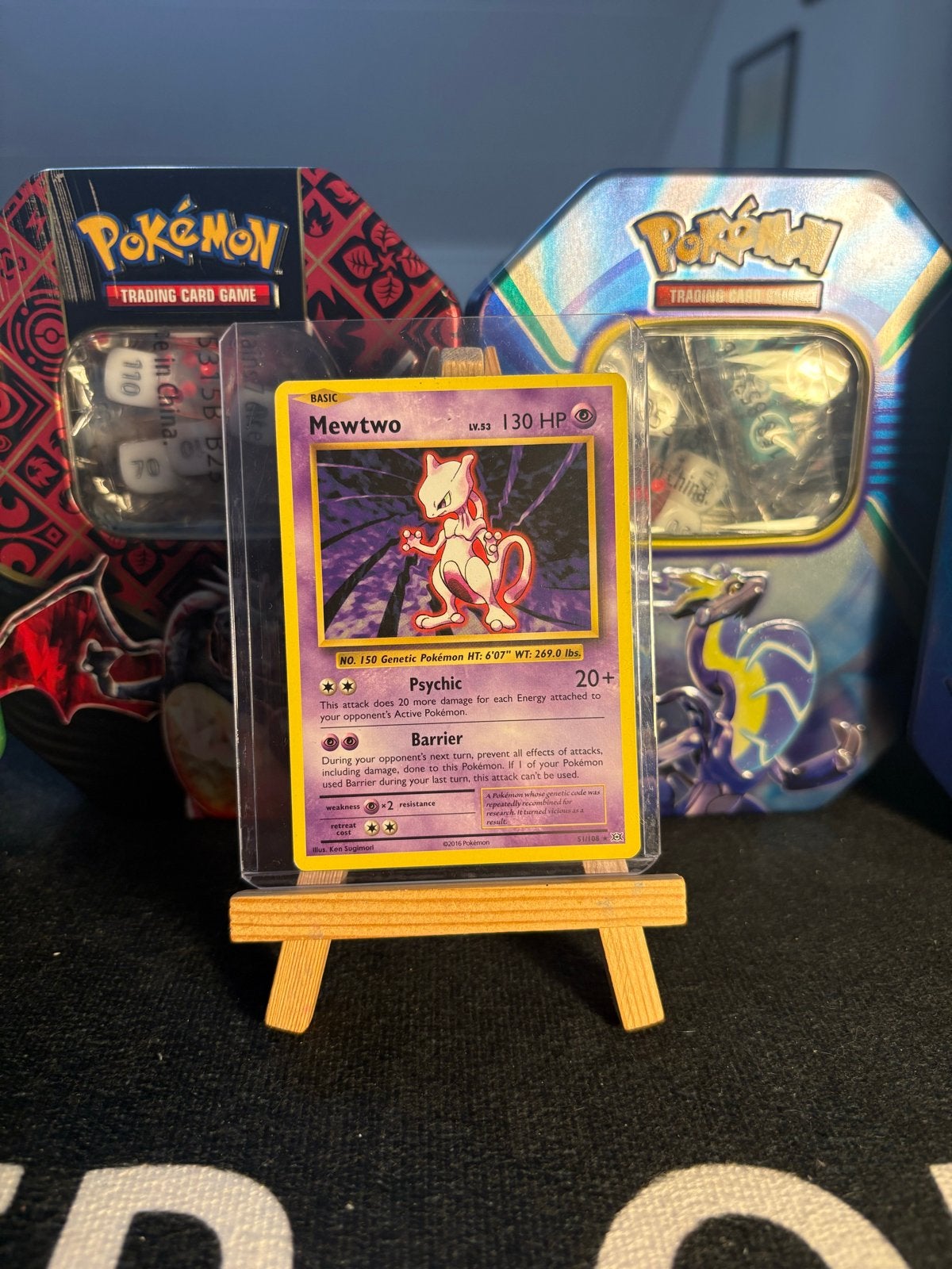 Mewtwo Pokémon kaart (Base Set), Ophalen of Verzenden, Gebruikt, Losse kaart