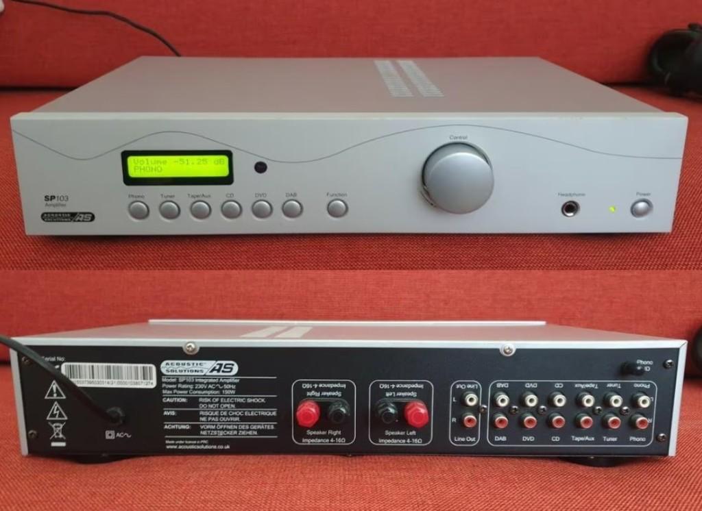 Acoustic Solutions Versterker Ringkerntrafo, Phono+Afst bed, Ophalen of Verzenden, Gebruikt, Overige merken