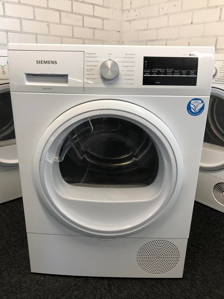 A+++ 8kg Warmtepomp droger 1 jaar jonge Siemens iQ300, Ophalen, Zo goed als nieuw